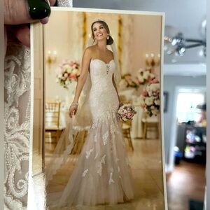 Stella York strapless wedding dress